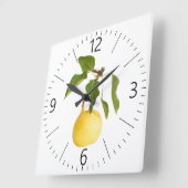 Horloge Carrée Wild pear (Angle)