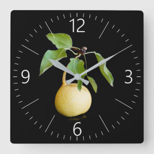 Horloge Carrée Wild pear