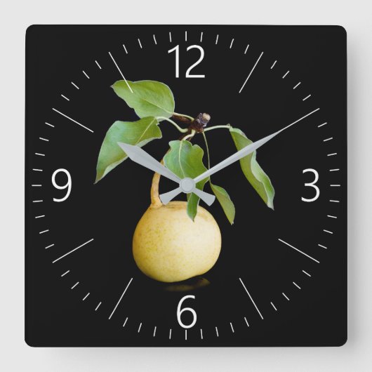 Horloge Carrée Wild pear (Recto)
