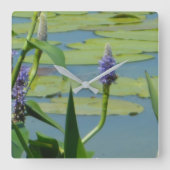 Horloge Carrée Wild Pickerelweed (Recto)