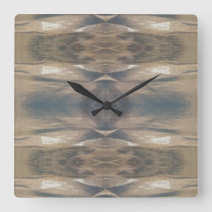 Horloge Carrée Wildlife Leopard Wild Animal Brown Black Clock