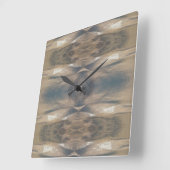 Horloge Carrée Wildlife Leopard Wild Animal Brown Black Clock (Angle)