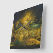Horloge Carrée William Blake | le dernier dîner, 1799 (tempera (Angle)