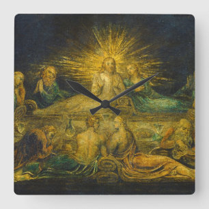 Horloge Carrée William Blake   The Last Supper, 1799 (tempera on 