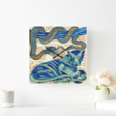 Horloge Carrée William De Morgan Tiger Et Snake Timepiece (Maison)