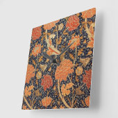 HORLOGE CARRÉE WILLIAM MORRIS (Angle)