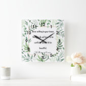 Horloge Carrée William Morris, Have Nothing... Ceramic (Maison)