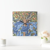 Horloge Carrée William Morris Woodpecker Tapestry (Maison)