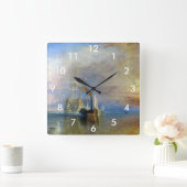 Horloge Carrée William Turner - Le Temeraire de combat (Maison)