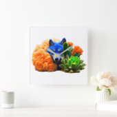 Horloge Carrée Wolf22 : (Maison)