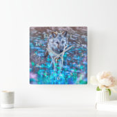 Horloge Carrée Wolf Puppy LONG PEUT VOTRE INNOCENCE REIGN (Maison)