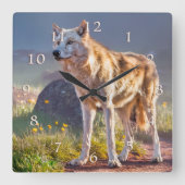 HORLOGE CARRÉE WOLF SPRINGTIME MOUNTAWS (Recto)