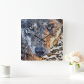 HORLOGE CARRÉE WOLF STAND TON SOL (Maison)