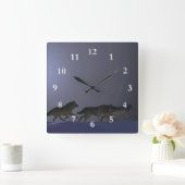 Horloge Carrée Wolfpack (Maison)