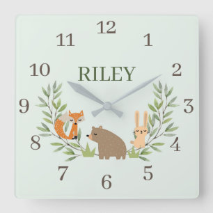Horloge Carrée Woodland Nursery