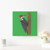 Horloge Carrée Woodpecker (Maison)