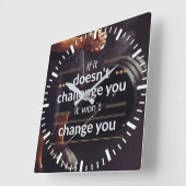 Horloge Carrée Workout (Angle)