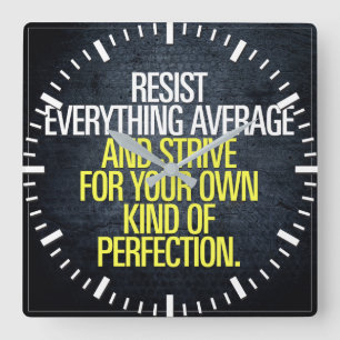 Horloge Carrée Workout