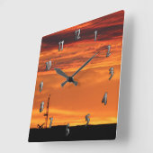 Horloge Carrée Workover Rig Clock (Angle)