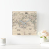 Horloge Carrée World On Mercator's (Maison)