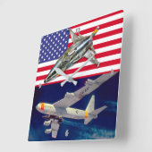 HORLOGE CARRÉE X-15 "MACH 6" USA (Angle)