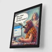 Horloge Carrée Yarg’s First Login: Banking Like a Caveman (Angle)