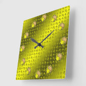 Horloge Carrée Year of the Fire Monkey (Angle)