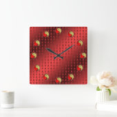 Horloge Carrée Year of the Metal Tiger (Maison)