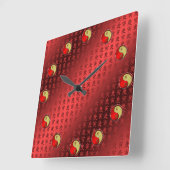 Horloge Carrée Year of the Metal Tiger (Angle)