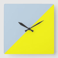 Yellow & Beau bleu Solid Color Background
