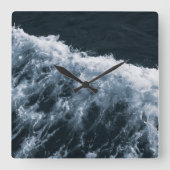 Horloge Carrée Yin Yang Ocean Glam 1 (Recto)