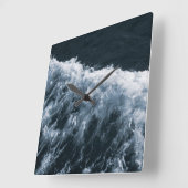 Horloge Carrée Yin Yang Ocean Glam 1 (Angle)