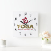 Horloge Carrée Yoga (Maison)
