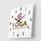 Horloge Carrée Yoga (Angle)