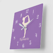 Horloge Carrée Yoga (Angle)