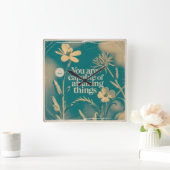 Horloge Carrée You Are Capable Of Amazing Things (Maison)