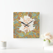 Horloge Carrée You Are My Number (Maison)