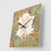 Horloge Carrée You Are My Number (Angle)