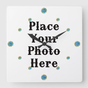 Horloge Carrée Your Photo Here Wall Clock