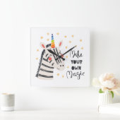 Horloge Carrée Zebri-maïs d'inspiration (Maison)