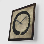 Horloge Carrée ZEN Circle (Angle)