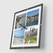 Horloge Carrée zES156 COSTA DEL SOL, Espagne, (Angle)