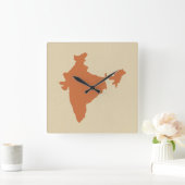 Horloge Carrée Zest Spice Moods Inde (Maison)