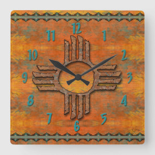 Horloge Carrée Zia antique