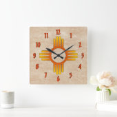 Horloge Carrée Zia (Sun) (Maison)