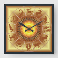Zodiac Toasted Sun - Western Astrology us Gold Bac