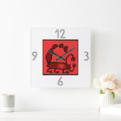 Horloge Carrée Zodiaque Sign Scorpio Wall Clock (Maison)