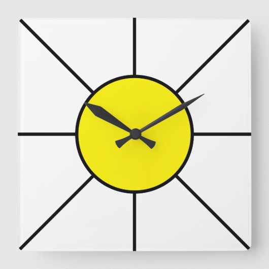 Horloge Carrée Zon (Recto)