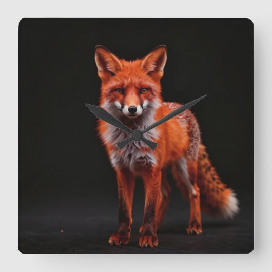 Horloge Carrée Zorro nocturno (Recto)