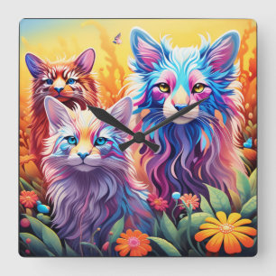 Horloge Carrée ZOYNK Dream World Picture Art 0030659